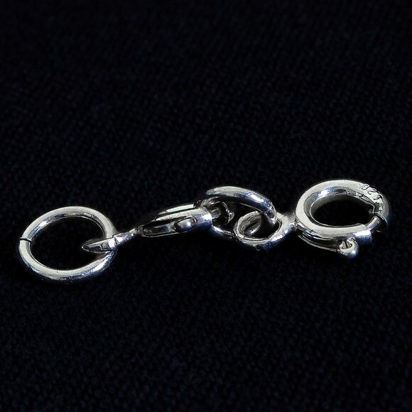 Multistrand Clasp, Sterling Silver Spring Clasp Stamped 925, 2 or 3 Strand Clasp - Picture 1 of 7